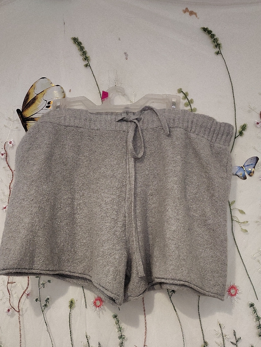 Universal Thread Light Gray Terry Athletic Shorts with Drawstring